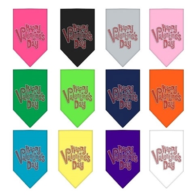 Happy Valentine's Day Rhinestone Bandana