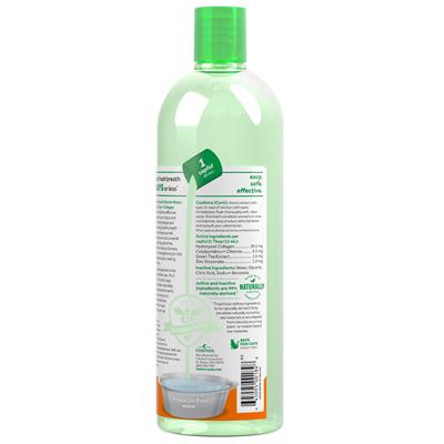 TropiClean Fresh Breath Dental Water Additive Skin & Coat with Collagen for Dogs 33.8oz
