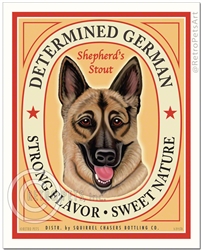 Determined German Shepherd's Stout