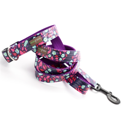 Jasmine Laminated Cotton Dog Collar