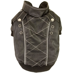 Fashion Suede Stitched Dog Coat