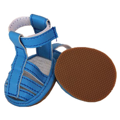 Buckle-Supportive Pvc Waterproof Dog Sandals Shoes - Set Of 4