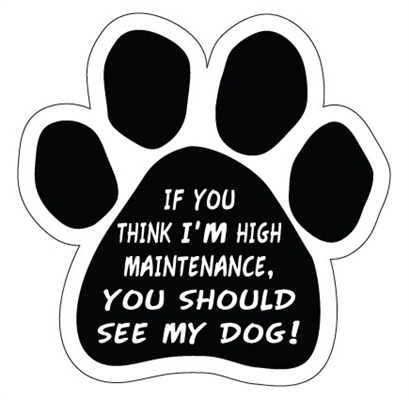 High Maintenance Paw Magnet