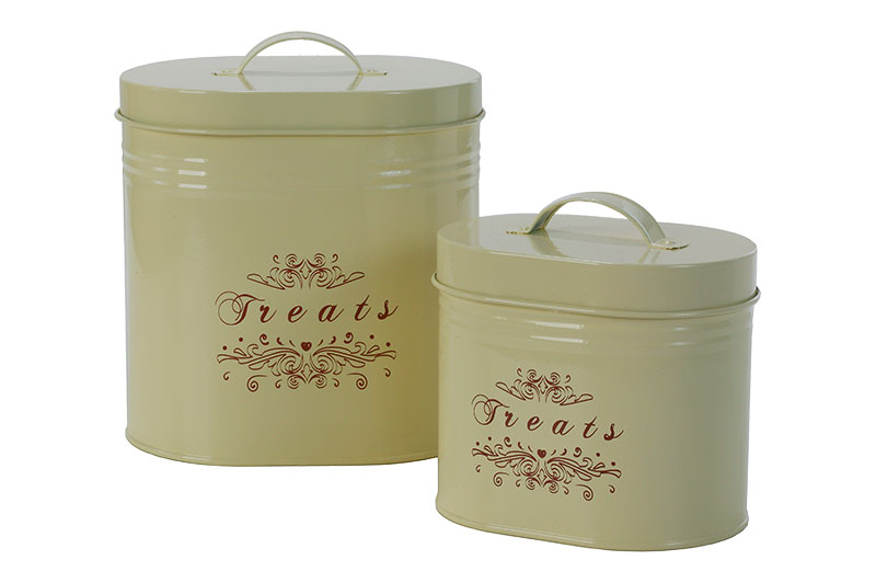 "Treats" Canister Sets Includes One Small and One Large Canister