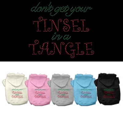 Tinsel in a Tangle Rhinestone Hoodie