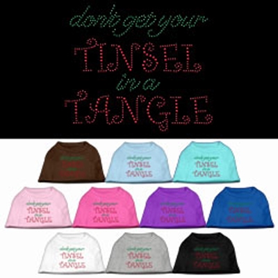 Tinsel in a Tangle Rhinestone Dog Shirt