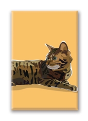 Bengal Cat Fridge Magnet