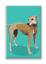Greyhound Fridge Magnet