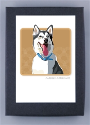Alaskan Malamute - Grrreen Boxed Note Cards