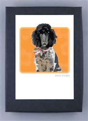 Poodle (Parti) - Grrreen Boxed Note Cards