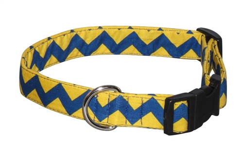 Blue & Gold Chevron