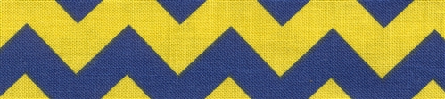 Blue & Gold Chevron