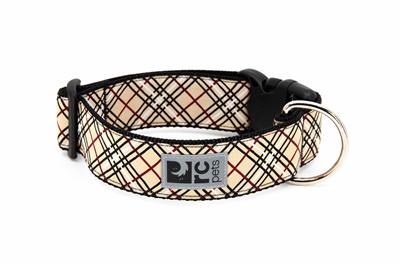 Wide Collars and Leads - Tan Tartan