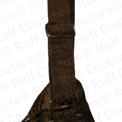 Quilted Snuggle Sack by Ruff Ruff Couture® Lots of Chocolate - Small Adjustable