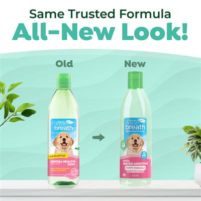 TropiClean Fresh Breath Dental Water Additive for Puppies, 16oz