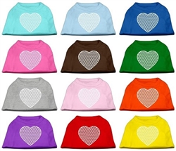 Chevron Heart Screen Print Shirts