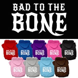 Bad to the Bone Dog Pet Hoodies
