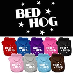 Bed Hog Screen Printed Pet Hoodies
