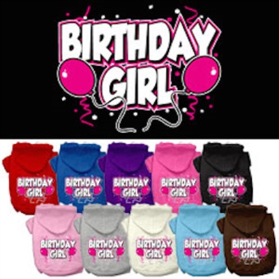 Birthday Girl Screen Print Pet Hoodies