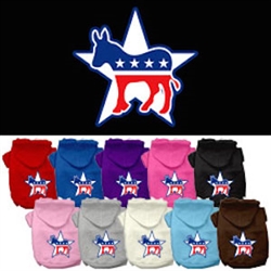 Democrat Screen Print Pet Hoodies