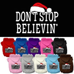Don't Stop Believin' Screenprint Pet Hoodies