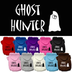 Ghost Hunter Screen Print Pet Hoodies