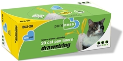 Van Ness Pureness Drawstring Cat Pan Liners, Large, 20 count