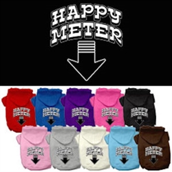 Happy Meter Screen Printed Dog Pet Hoodies