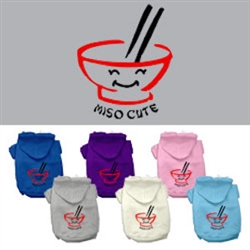 Miso Cute Screen Print Pet Hoodies