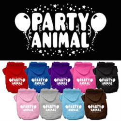 Party Animal Screen Print Pet Hoodies
