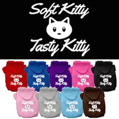 Soft Kitty, Tasty Kitty Screen Print Dog Pet Hoodies