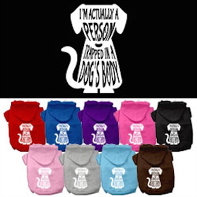 Trapped Screen Print Pet Hoodies