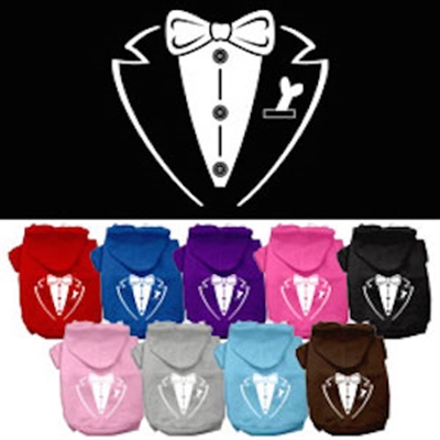 Tuxedo Screen Print Pet Hoodies
