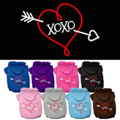 XOXO Screen Print Pet Hoodies