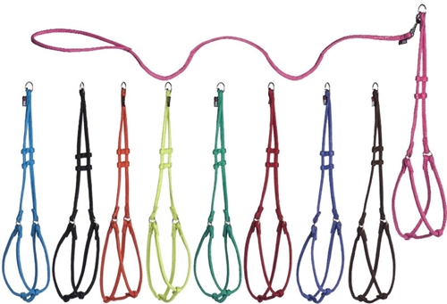 Dogline Comfort Microfiber Round Step-In Harness + Lead