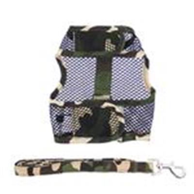 Cool Mesh Dog Harness with Leash - Camouflage