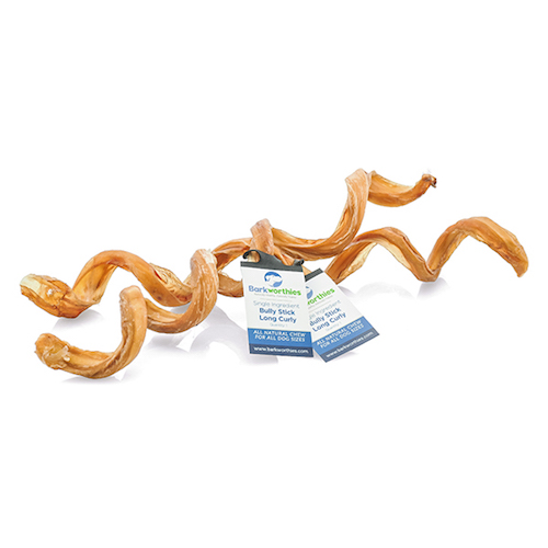 Barkworthies Curly Long (Case) Bully Stick