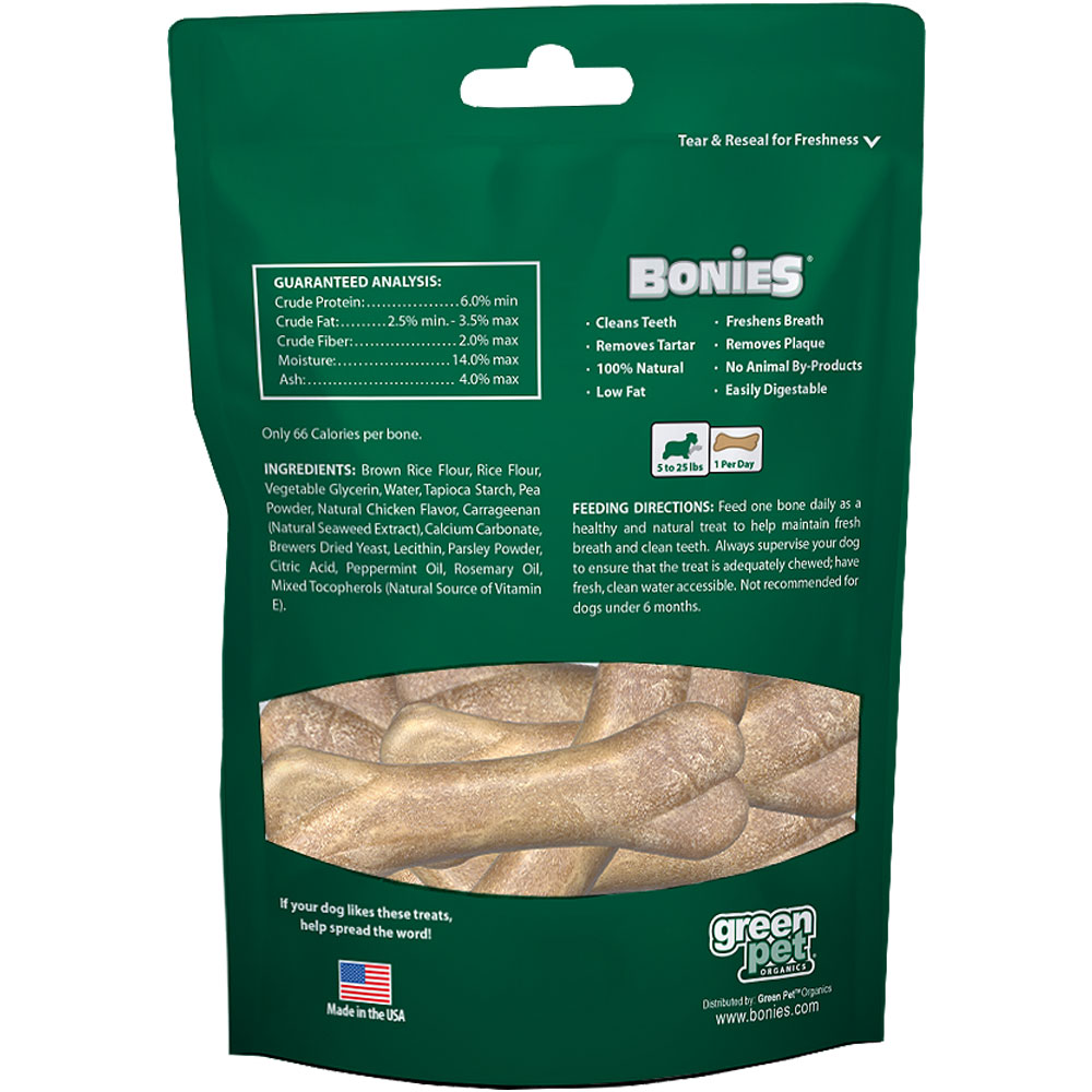 BONIES Natural Dental Health MultiPack SMALL (15 Bones / 12.15 oz)