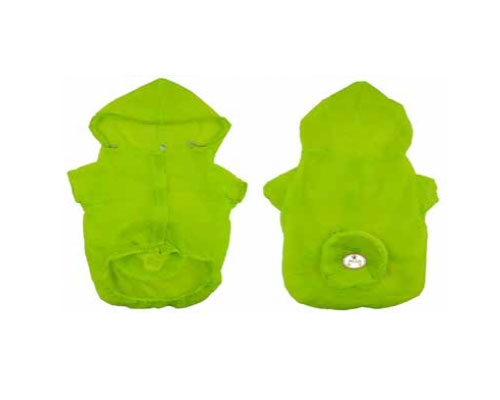 Yellow Waterproof Adjustable Travel Dog Raincoat