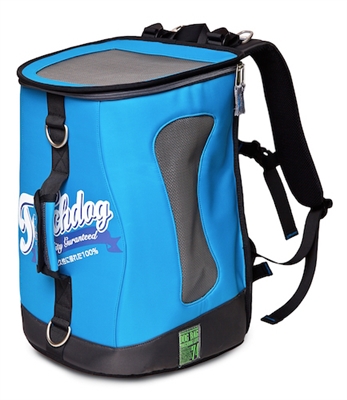 Turquoise Blue Touchdog Ultimate-Travel Airline Approved Backpack Carrying Water Resistant Pet Carrier