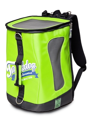 Yellow Green Touchdog Ultimate-Travel Airline Approved Backpack Carrying Water Resistant Pet Carrier
