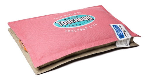 Light Pink Touchdog Sporty Shock-Stitched Reversible Rectangular Thick Dog Mat