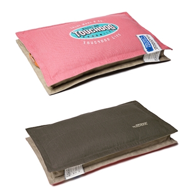 Light Pink Touchdog Sporty Shock-Stitched Reversible Rectangular Thick Dog Mat