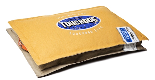 Mustard Yellow Touchdog Sporty Shock-Stitched Reversible Rectangular Thick Dog Mat