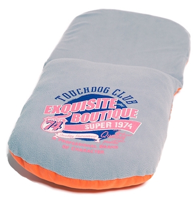 Ocean Blue Touchdog Indoor Active-Play Exquisite Panoramic Designer Vintage Emblem Dog Bed 