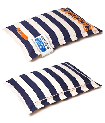 Blue Touchdog Polo-Zippered Insertable And Removable Pillow Cushioned Collapsible Travel Dog Bed