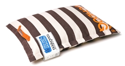 Cocoa Brown Touchdog Polo-Zippered Insertable And Removable Pillow Cushioned Collapsible Travel Dog Bed