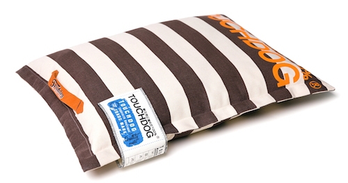 Cocoa Brown Touchdog Polo-Zippered Insertable And Removable Pillow Cushioned Collapsible Travel Dog Bed