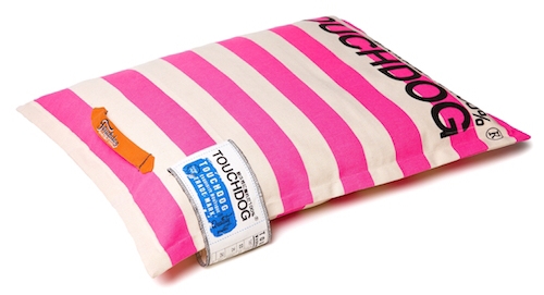 Pink Touchdog Polo-Zippered Insertable And Removable Pillow Cushioned Collapsible Travel Dog Bed