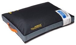 Jet Black Touchdog Surface-Control Reversible Thick Cushioned Travel Sporty Dog Mat